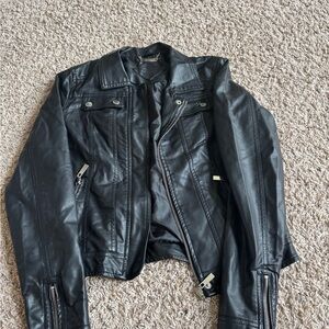 Jou Jou Black Leather Jacket